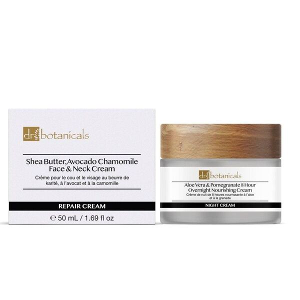 Dr Botanicals Shea Butter, Avocado Chamomile Face & Neck Cream 50ml