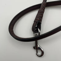 Thumbnail for Project Blu Chestnut Apple Brown Rolled Leather Dog Leash 110cm - liquidation.store