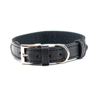 Thumbnail for Project Blu Eleather + Duratex Black Dog Collar - Medium 30-36cm - liquidation.store
