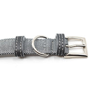 Thumbnail for Project Blu Madison Grey Leather Nylon Dog Collar - liquidation.store