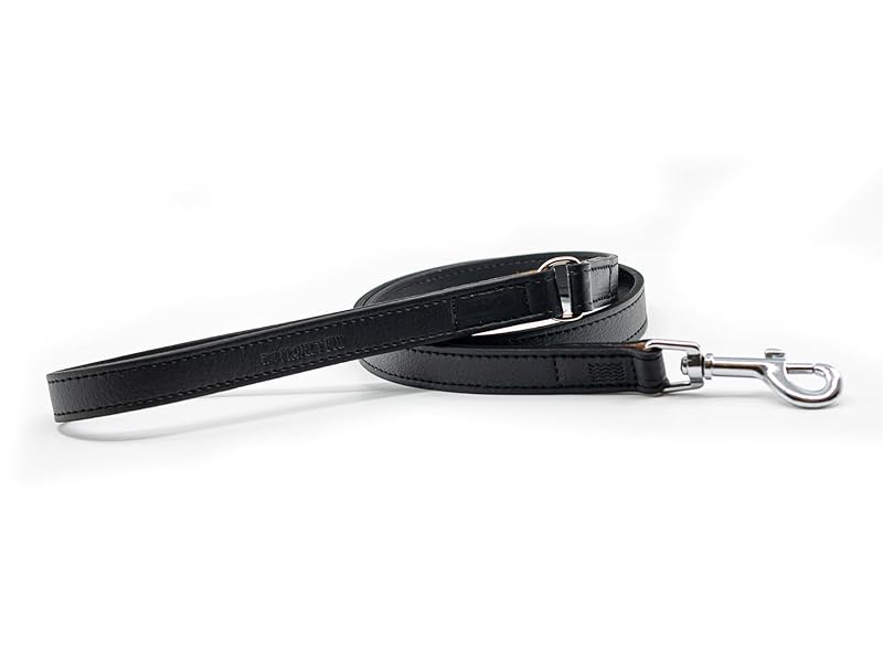 Project Blu Premium Black Leather Leash - Black 110cm - liquidation.store