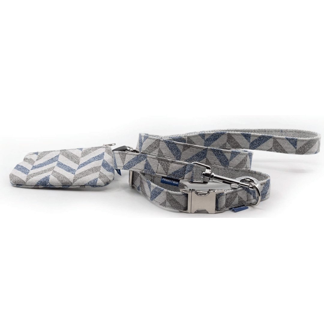 Project Blu Rio Grey Blue Fabric Dog Leash - 110cm - liquidation.store