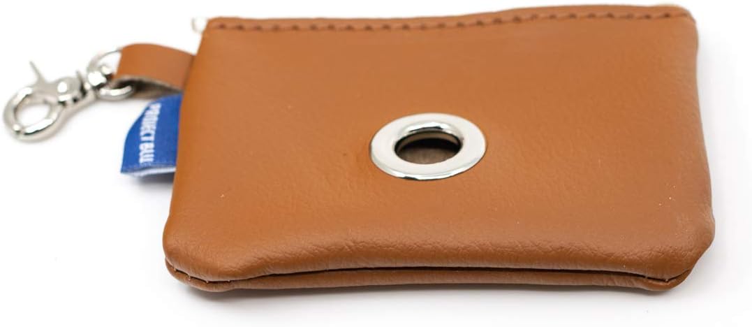 Project Blu Tan Leather Dog Poop Bag Holder - liquidation.store