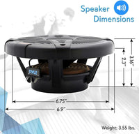 Thumbnail for PYLE Dual 6.5 inch Waterproof Marine Speakers (Pair) - PLMR652 - liquidation.store