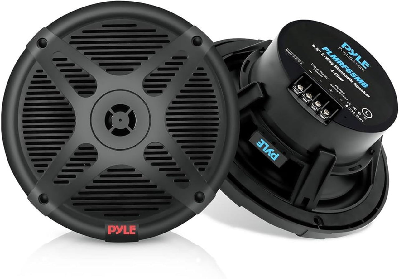 PYLE Dual 6.5 inch Waterproof Marine Speakers (Pair) - PLMR652 - liquidation.store