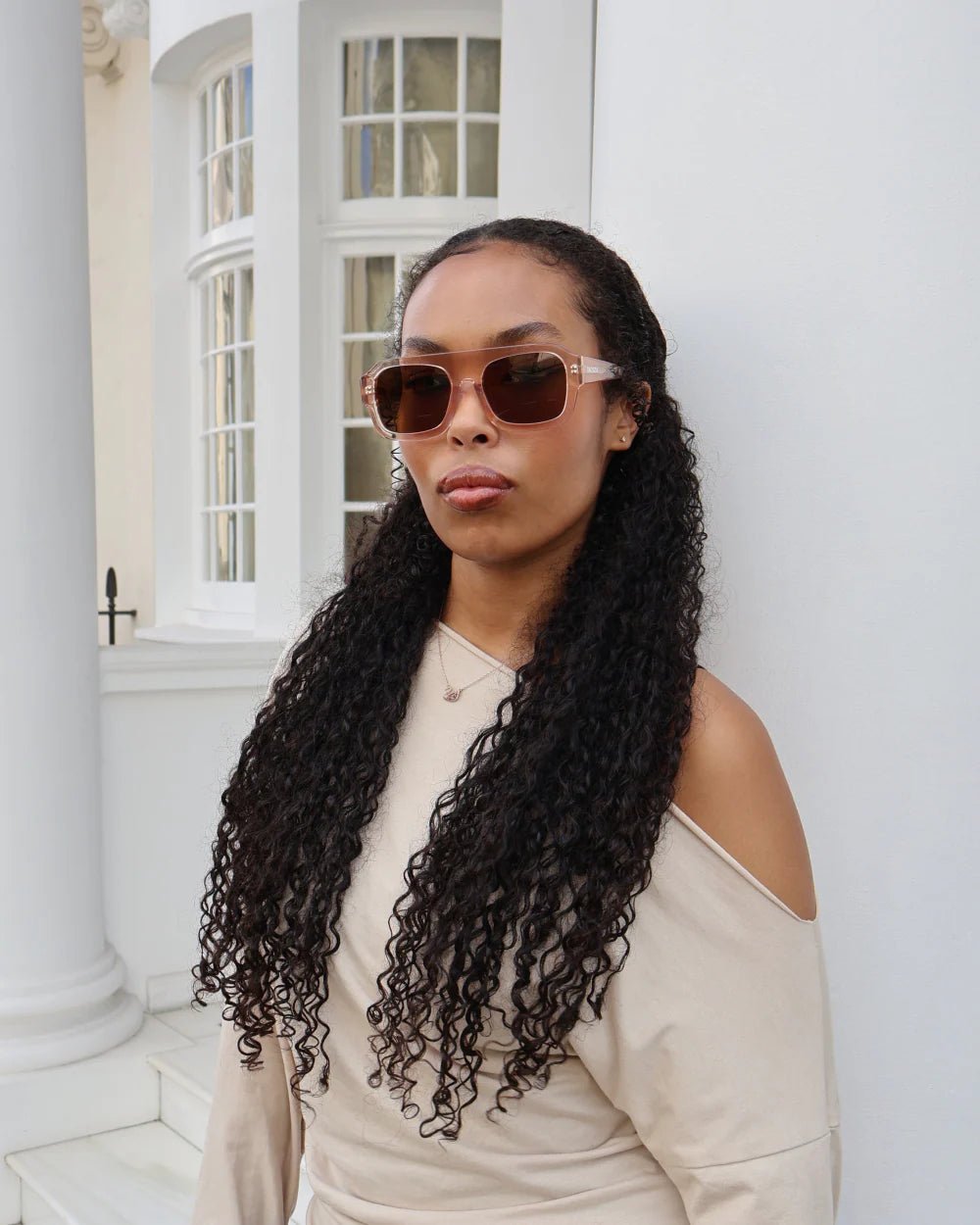 RACUZIA Sunglasses - Yara | Transparent Nude 01 - liquidation.store