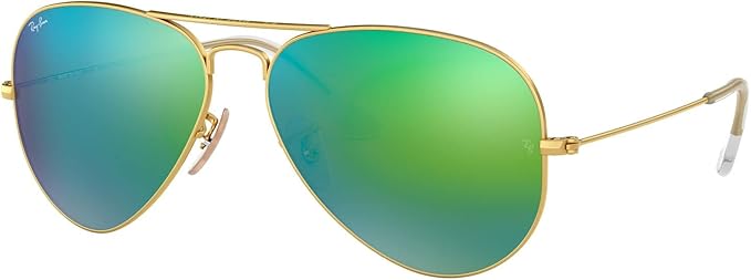 Ray Ban Aviator Large Metal Gold Frame Grey Green Mirror RB3025 - liquidation.store