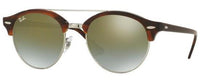Thumbnail for Ray - Ban Clubround Sunglasses Doublebridge RB4346 1160 - Tortoise Frame Green Lens - liquidation.store