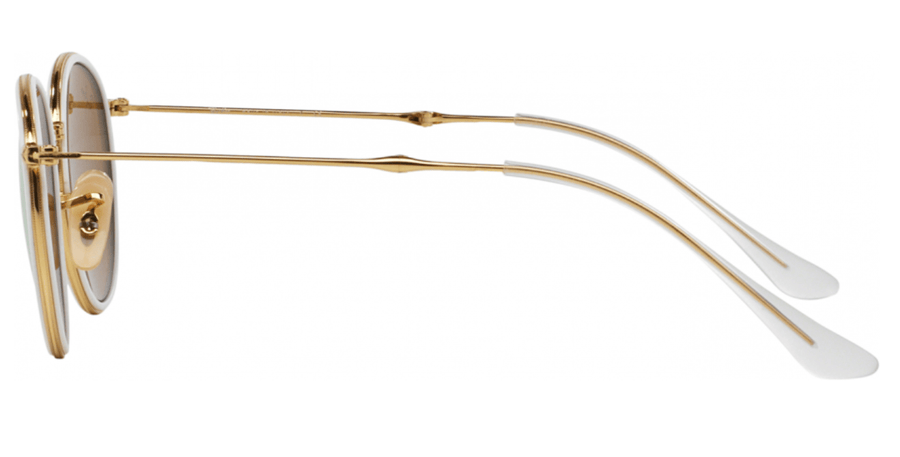 Ray Ban Foldable Round RB3517 001/93 Gold Frame Gold Lens - liquidation.store