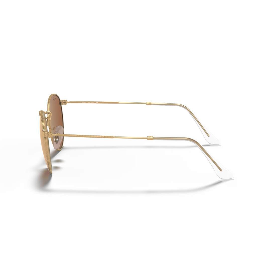 Ray - Ban Round Metal - Light Brown Mirror Pink RB3447 112/Z2 - liquidation.store