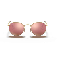 Ray - Ban Round Metal - Light Brown Mirror Pink RB3447 112/Z2 - liquidation.store