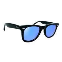 Thumbnail for Ray - Ban Wayfarer RB2140 Black Frame, Blue Mirror Lens - liquidation.store