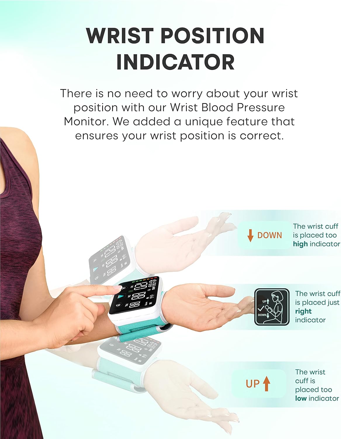 Rechargeable Wrist Blood Pressure Machine - liquidation.store