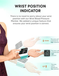 Thumbnail for Rechargeable Wrist Blood Pressure Machine - liquidation.store