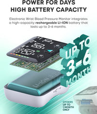 Thumbnail for Rechargeable Wrist Blood Pressure Machine - liquidation.store