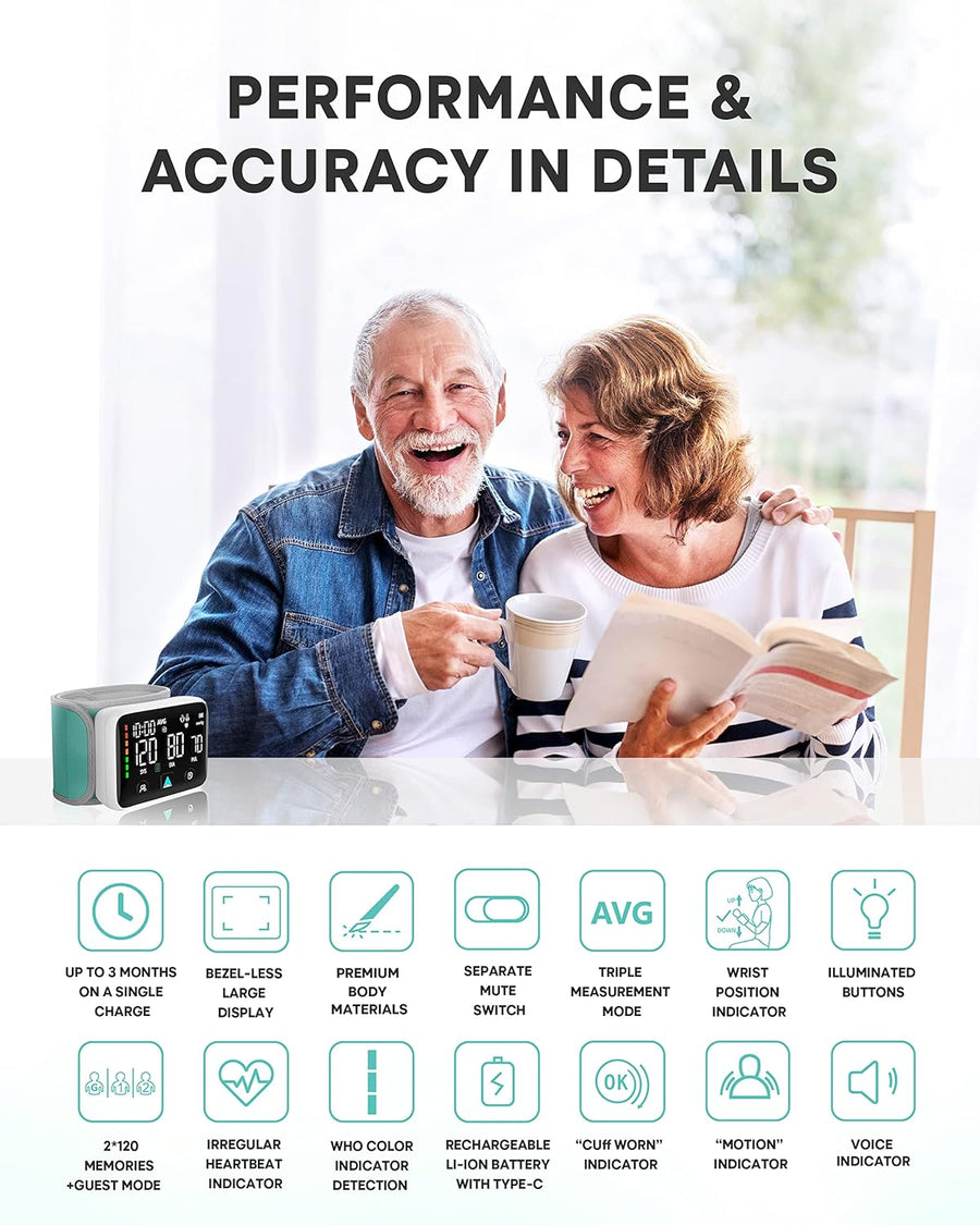 Rechargeable Wrist Blood Pressure Machine - liquidation.store