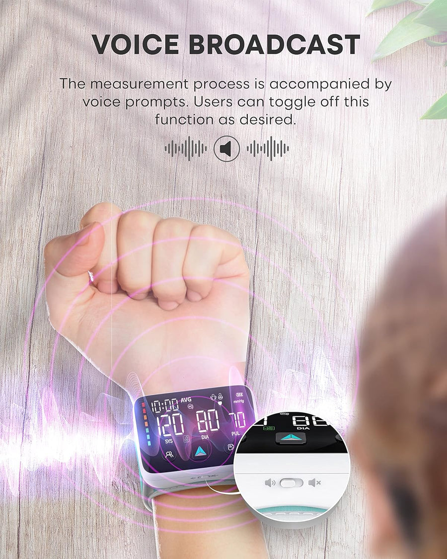 Rechargeable Wrist Blood Pressure Machine - liquidation.store