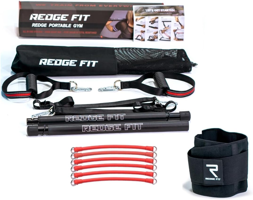 Redge Fit Complete Portable Full Body Home Gym Park Workout Set - (4 Bands) - liquidation.store