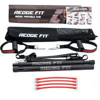 Thumbnail for Redge Fit Complete Portable Full Body Home Gym Park Workout Set - (4 Bands)