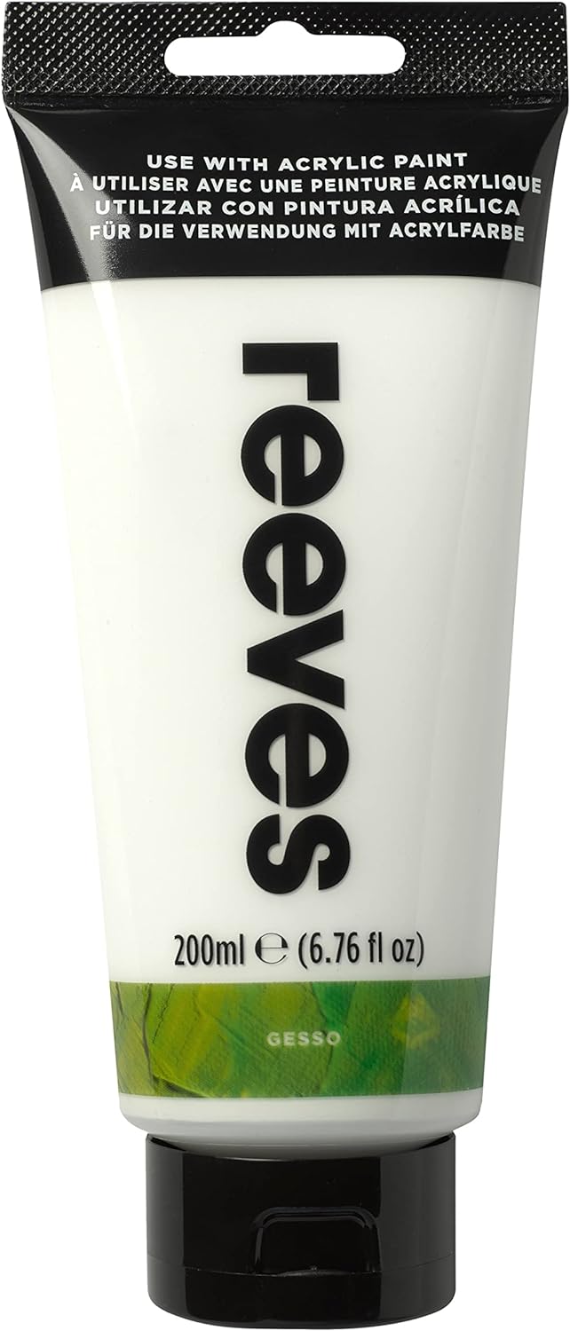 Reeves Acrylic Additives - Gesso - Medium For Acrylic & Oil Paints 200ml - liquidation.store