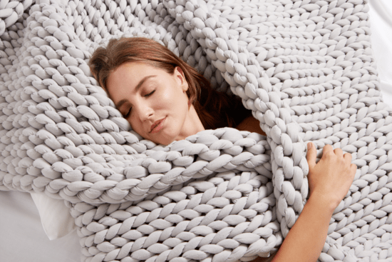 REMY Knitted Weighted Blanket - Charcoal Grey (6.3KG) - liquidation.store