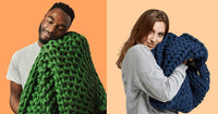Thumbnail for REMY Knitted Weighted Blanket - Midnight Blue (6.3KG) - liquidation.store