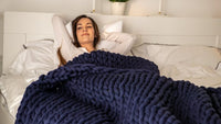 Thumbnail for REMY Knitted Weighted Blanket - Midnight Blue (6.3KG) - liquidation.store