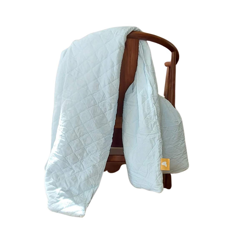 Remy Sleep 100% Cotton Blanket - Ice Water Blue - liquidation.store