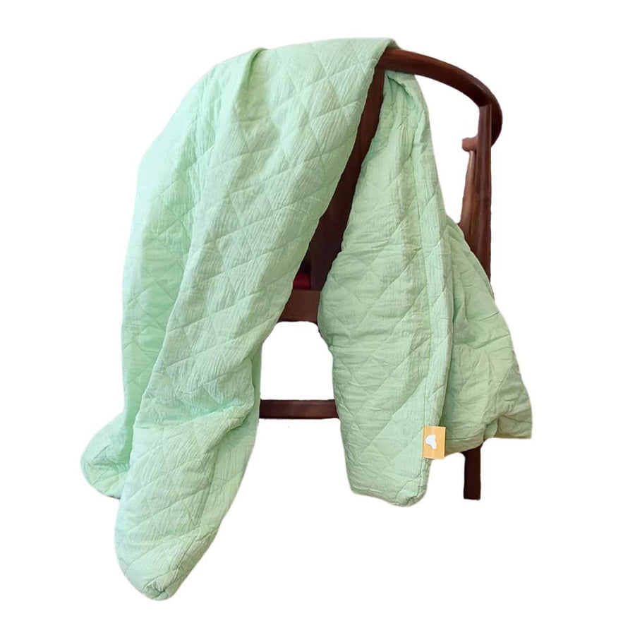 Remy Sleep 100% Cotton Weighted Blanket - The Junior (Pastel Green) 5KG - liquidation.store