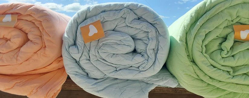 Remy Sleep 100% Cotton Weighted Blankets - The Junior (Ice Water Blue - 5KG) - liquidation.store