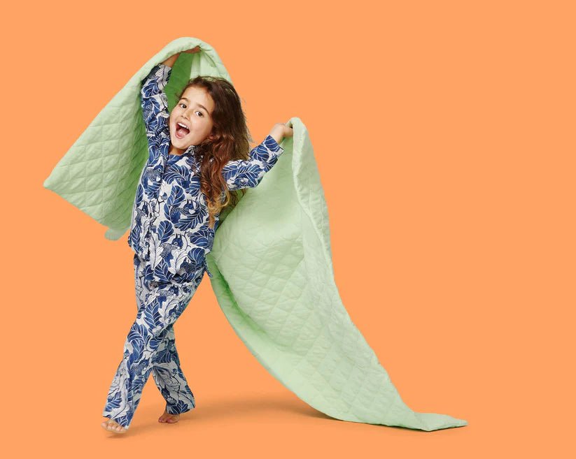 Remy Sleep 100% Cotton Weighted Blankets - The Junior (Minty Green - 3KG) - liquidation.store