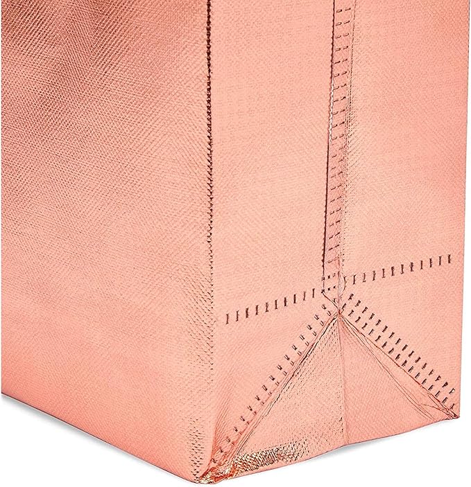 Reusable Grocery Tote Bag for Shopping (Large Rose Gold 20 Pack) - liquidation.store