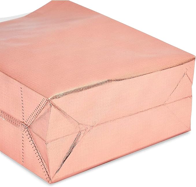 Reusable Grocery Tote Bag for Shopping (Large Rose Gold 20 Pack) - liquidation.store