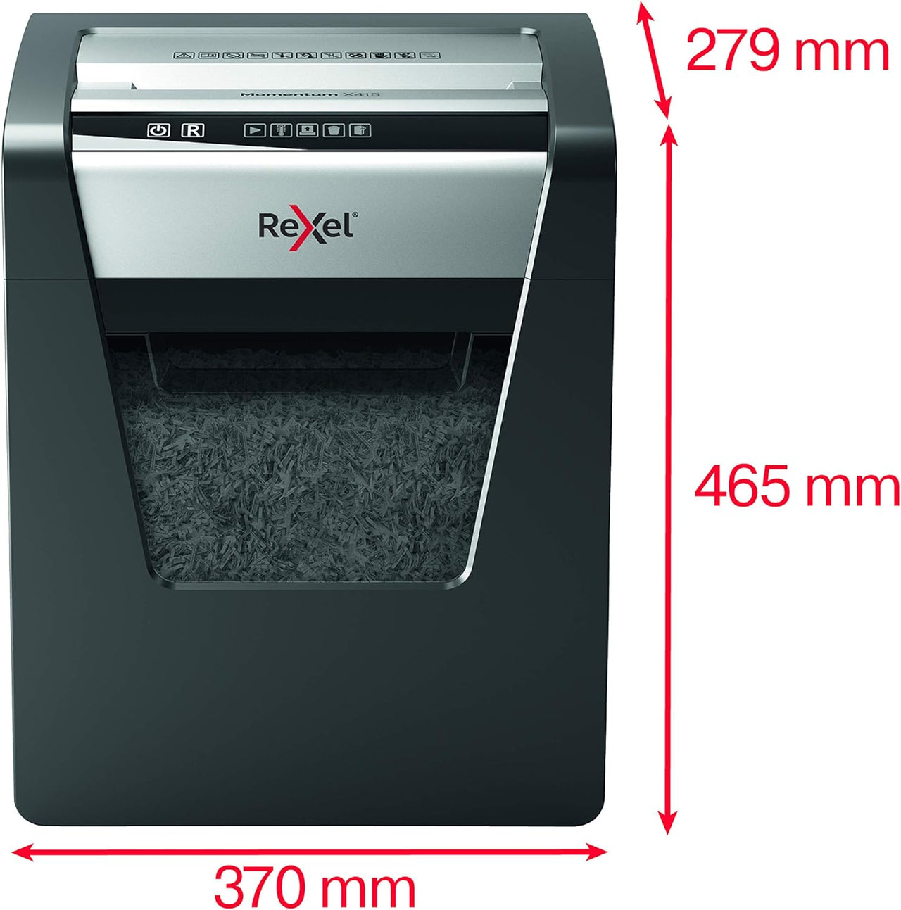 Rexel Momentum X415 Cross Cut Paper Shredder - liquidation.store