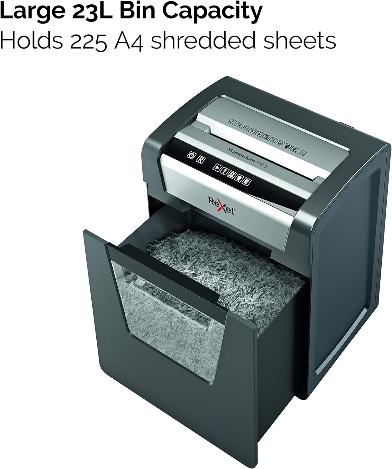 Rexel Momentum X415 Cross Cut Paper Shredder - liquidation.store