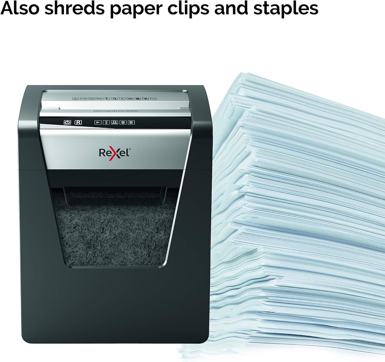 Rexel Momentum X415 Cross Cut Paper Shredder - liquidation.store