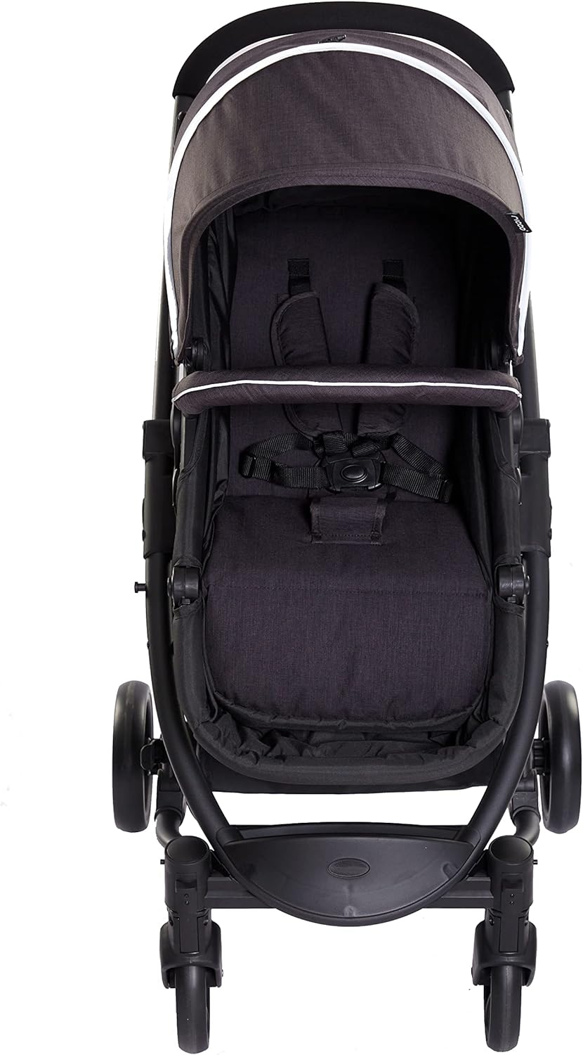 Ricco 2 in 1 Foldable Pram with Reversible Seat - Black - liquidation.store