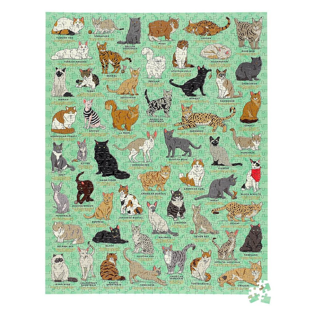 Ridley's Games Cat Lover's 1000 Piece Jigsaw Puzzle - liquidation.store