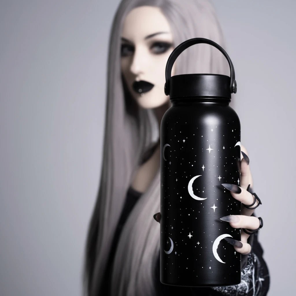 Rogue + Wolf Insulated Moonlight Bottle with Celestial Design 900ml - liquidation.store
