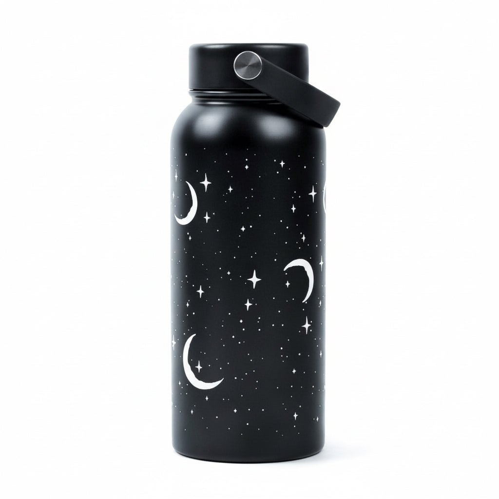 Rogue + Wolf Insulated Moonlight Bottle with Celestial Design 900ml - liquidation.store