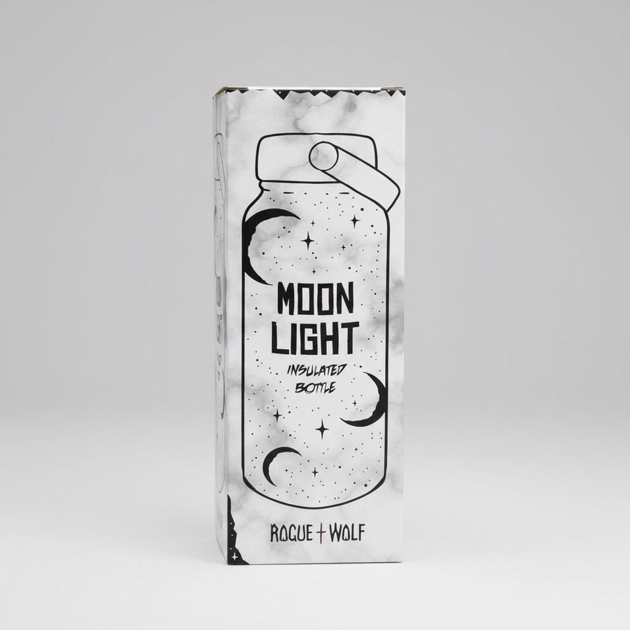 Rogue + Wolf Insulated Moonlight Bottle with Celestial Design 900ml - liquidation.store