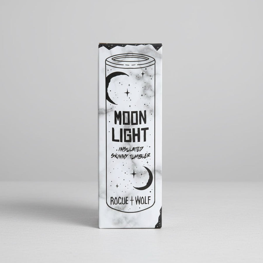 Rogue + Wolf Insulated Skinny Tumbler Moon Light Design 570ml - liquidation.store