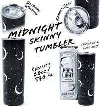 Rogue + Wolf Insulated Skinny Tumbler Moon Light Design 570ml - liquidation.store