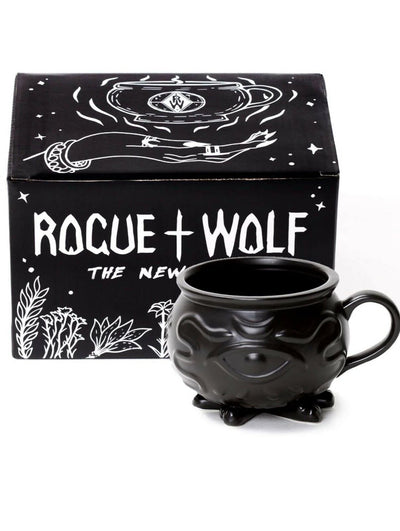Rogue & Wolf Witch Cauldron Mug - Black Gothic - 400ml - liquidation.store