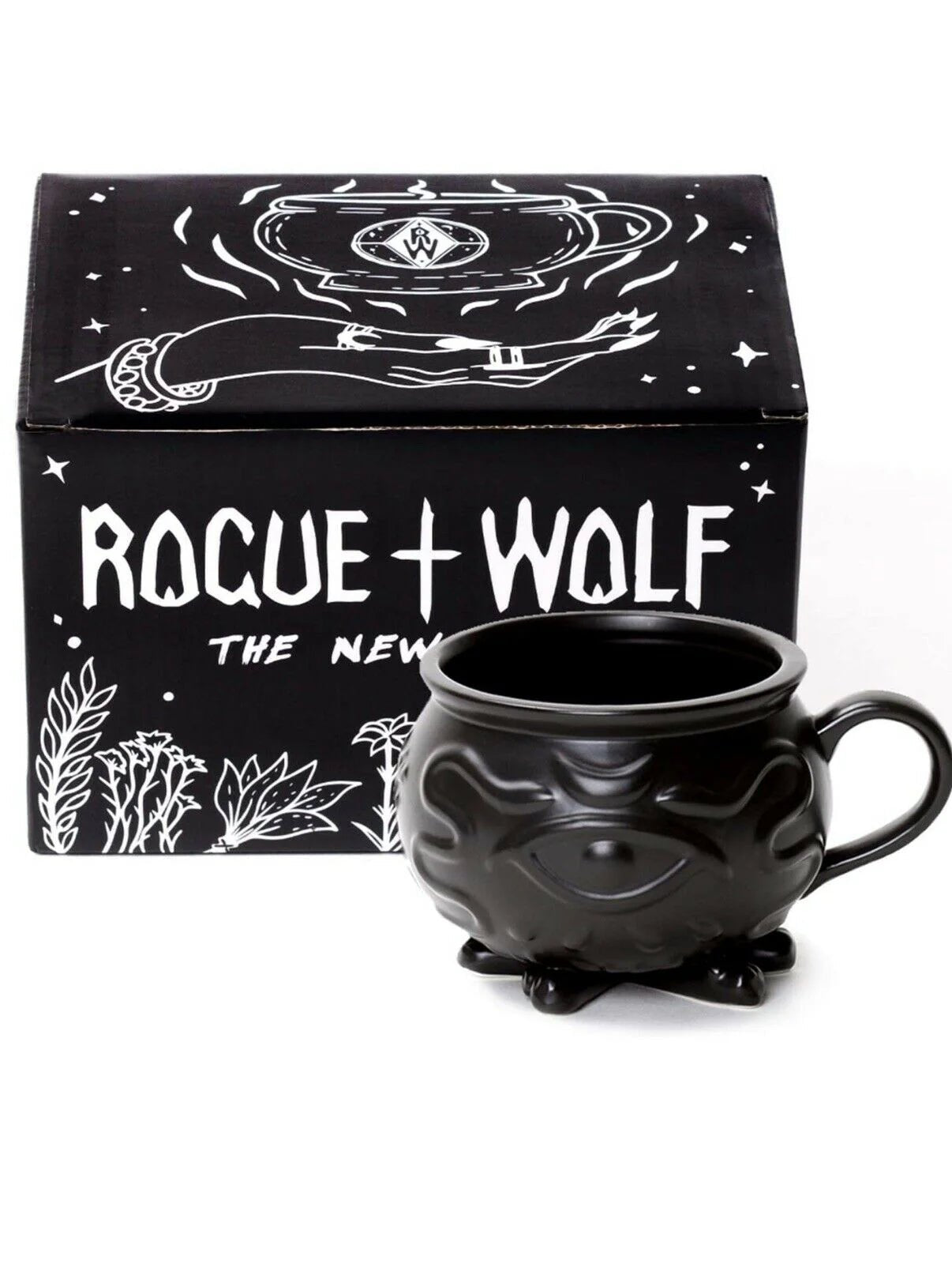 Rogue & Wolf Witch Cauldron Mug - Black Gothic - 400ml - liquidation.store