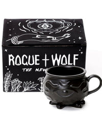 Rogue & Wolf Witch Cauldron Mug - Black Gothic - 400ml - liquidation.store