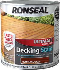 Thumbnail for Ronseal Ultimate Protection Decking Stain 2.5 litres - Mahogany - liquidation.store