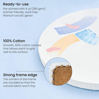 Thumbnail for Round Blank Canvases For Painting - 8 Pack (25.4 CM) - liquidation.store