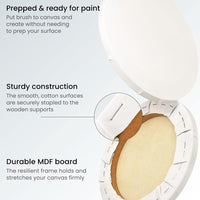 Thumbnail for Round Blank Canvases For Painting - 8 Pack (25.4 CM) - liquidation.store