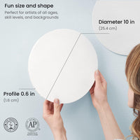 Thumbnail for Round Blank Canvases For Painting - 8 Pack (25.4 CM) - liquidation.store